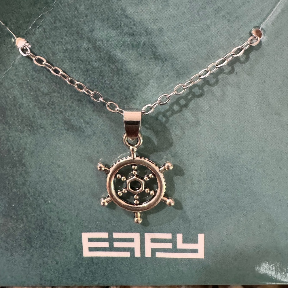 EFFY Sterling Silver necklace ship wheel